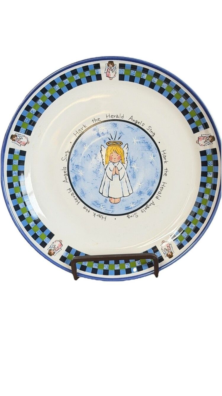 Christmas Angel 7 3/4" salad plate by International China for Walmart 1998